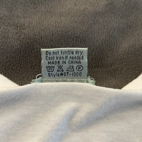 Green T White Embellished NYC Brooklyn Bridge Tee Shirt Knit top - Picture 5 of 7